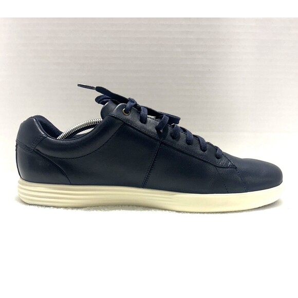 Cole Haan Mens Reagan Grand Os Sneakers Shoe Navy Blue Leather C32502 Size 12 M - Picture 6 of 11